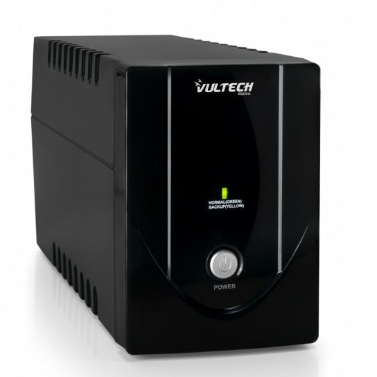 Vultech Ups 650Va Lite + 2 Schuko Gruppo Di Continuita' Offline Nero Pc Monitor
