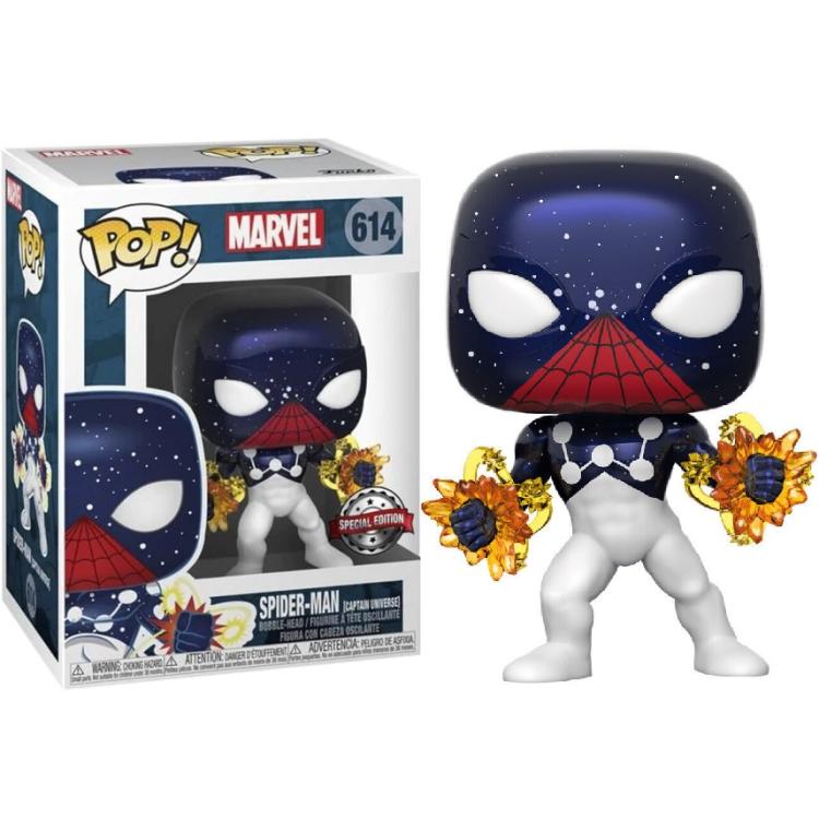 Funko Pop ! Marvel Comics - (614) Spider-Man (Capitan Universe) Special Edition