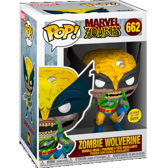 Funko Pop ! Marvel Zombies - (662) Zombie Wolverine G.T.I.D. Special Edition
