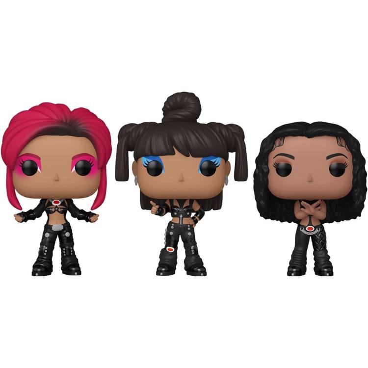 Funko Pop ! Rocks Tlc - T-Boz/Left Eye/Chilli - 3 Pack Vinyl Figure 9Cm Statua