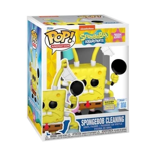 Funko Pop ! Premium - (2001) Spongebob Cleaning (Exclusive) SDCC 2025 12 cm