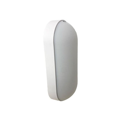 Plafoniera 15W Applique Ovale Lampada Da Esterno Led Muro Parete Ip65 220V 6500K