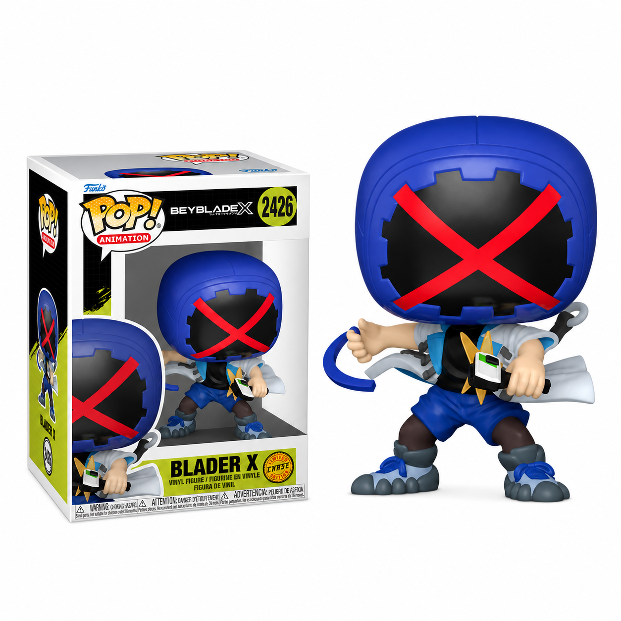 Funko Pop ! Animation - Beyblade X - (2426) Jaxon Cross/Blade X Figure CHASE Edition- Vinyl 9cm