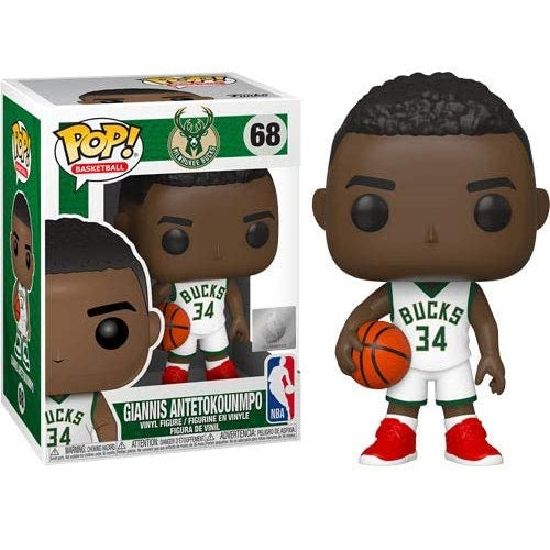 Funko Pop ! Basketball Nba Milwaukee Bucks (68) Giannis Antetokounmpo Figure Mvp