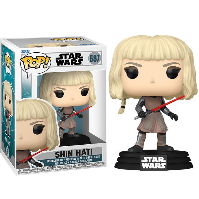 Funko Pop ! Star Wars Ahsoka (687) Shin Hati Bobble Vinyl Figure 9Cm Film Movies