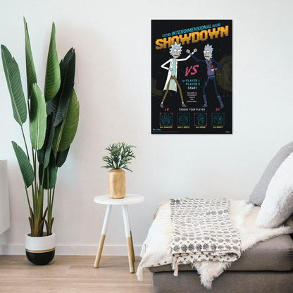 Maxi Poster Rick and Morty Interdimensional Showdown 91x61 cm Incorniciabile A Parete