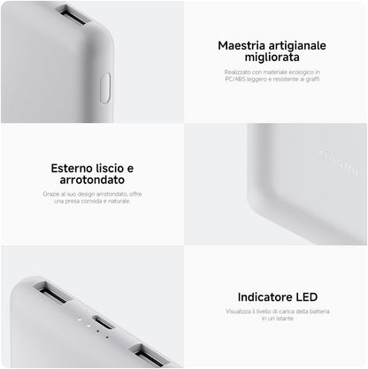 Xiaomi Power Bank 22.5w 10000mah Fast Charge Bianco Bhr9350gl Portatile
