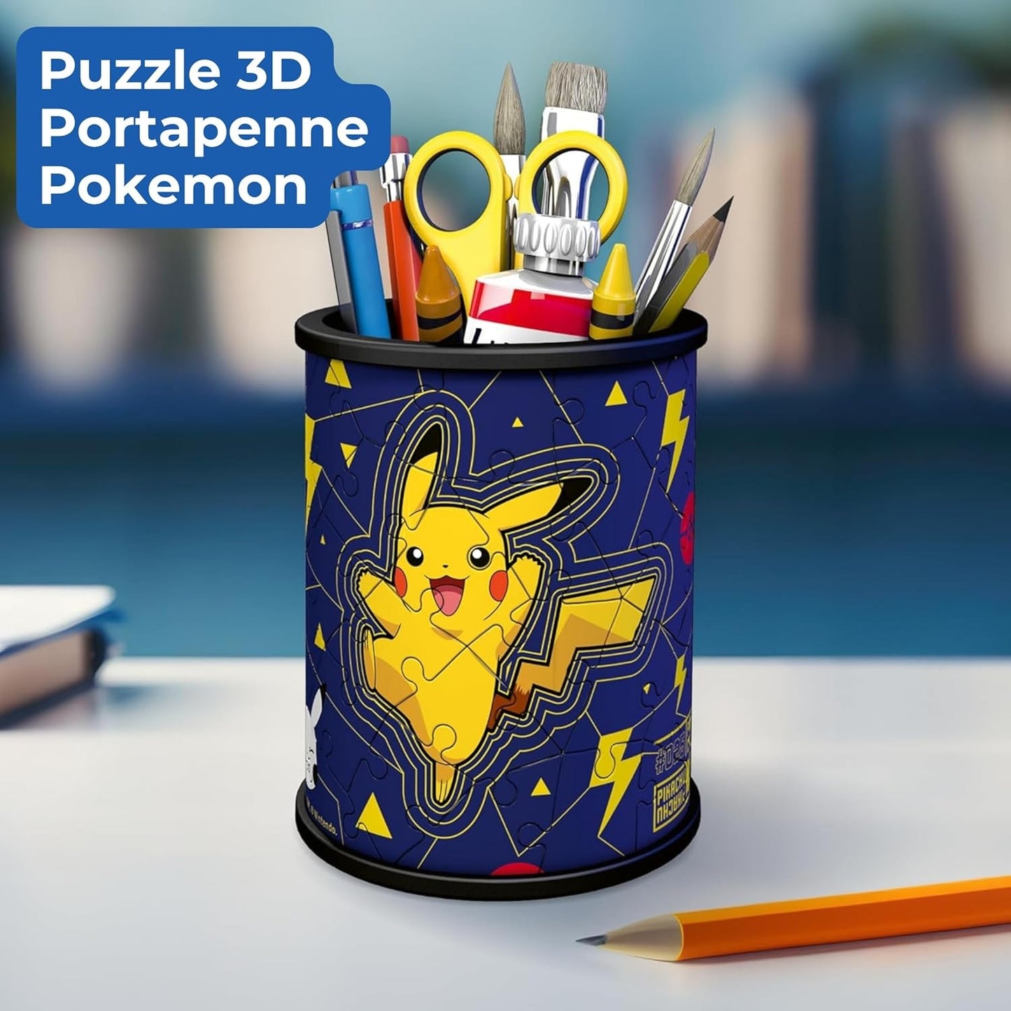 Ravensburger - Puzzle 3D Pencil Cup Pokemon 57 Pz