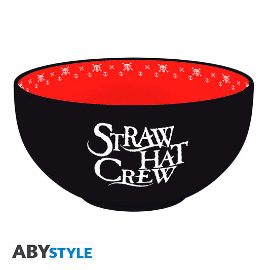 ABYstyle - Ciotola Ramen ONE PIECE - Skulls Straw Hat - Ramen Bowl 600 ml - Japan Style - Cardboard box