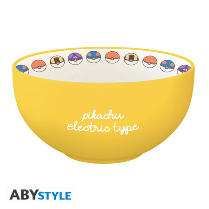 ABYstyle - Ciotola Ramen POKEMON - Pikachu Tipo Elettrico - Ramen Bowl 600 ml - Japan Style - Cardboard box