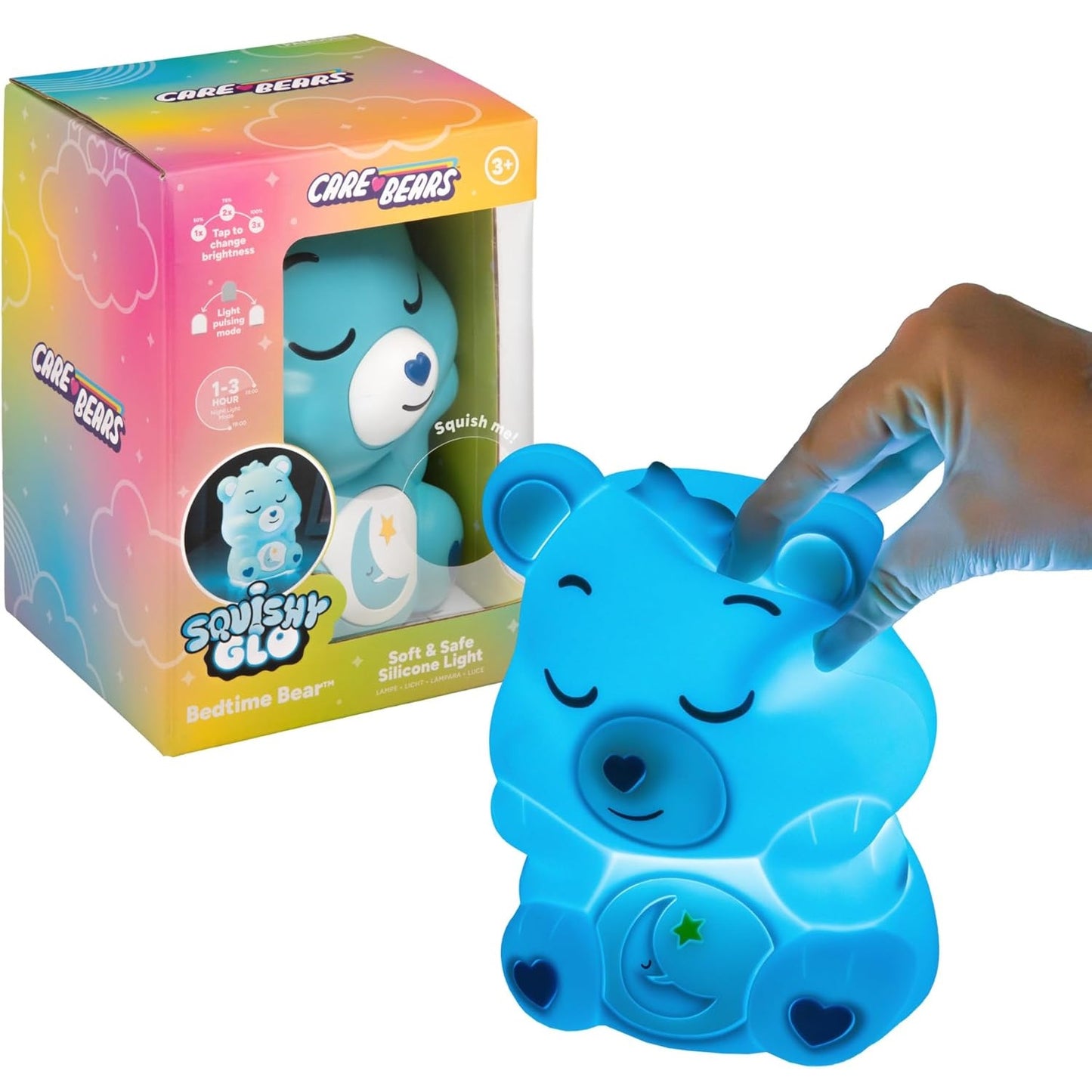 PALADONE Squishy Glo: Lampada Care Bears (Orsetti del Cuore) - Bedtime Bear - Lampada Silicone soft