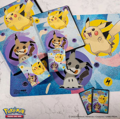 Ultra Pro Pokemon Porta Mazzo Verticale Pikachu/Mimikyu Box 75 Carte Collezione