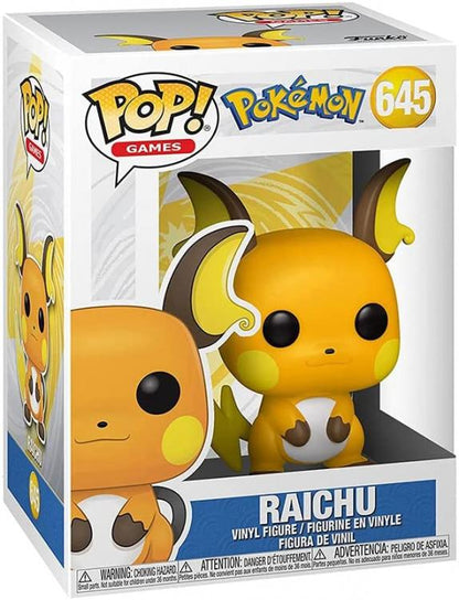 Funko Pop ! Games Pokemon - (645) Raichu Figure Pikachu Evo Elettro Vinyl 9Cm