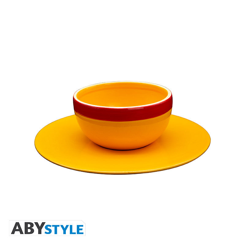 ABYstyle - Ciotola Ramen ONE PIECE - Strawhat (Cappello di paglia) - Ramen Bowl 270 ml - (Set Ciotola E Piatto) Cucina Giapponese - Cardboard box