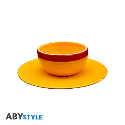 ABYstyle - Ciotola Ramen ONE PIECE - Strawhat (Cappello di paglia) - Ramen Bowl 270 ml - (Set Ciotola E Piatto) Cucina Giapponese - Cardboard box