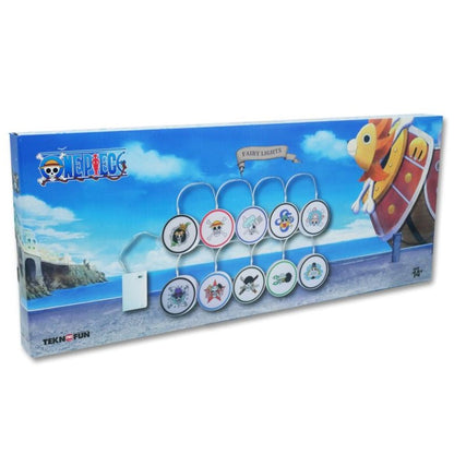 TEKNOFUN: One Piece - Loghi Pirati Fairy Lights - Luci Ghirlande Decorative 2m