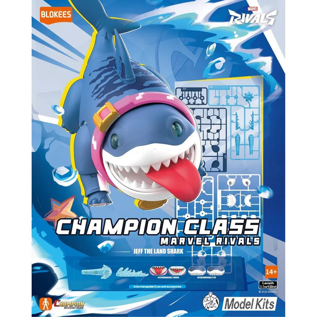 Blokees - Marvel Rivals: Model Kit - Champion Class 12 (Jeff the Land Shark) Action Figure 81123
