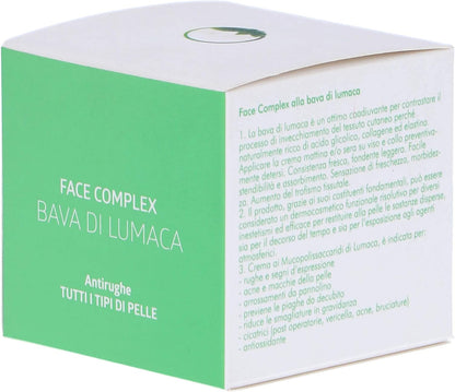 Crema Viso Face Complex Antirughe Bava Di Lumaca Per Tutti Tipi Di Pelle E Rughe