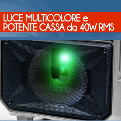 Giochi Preziosi Canta Tu Karaoke Schermo Touch 2022 Cassa Trolley Con Microfono