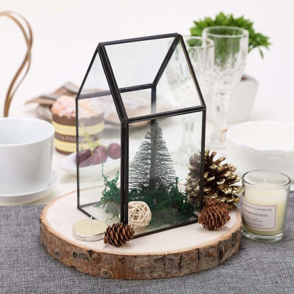 5pz BASE LEGNO TRONCO DECORAZIONE TAVOLO CENTROTAVOLA ALZATINA SHABBY-NATALE 26cm