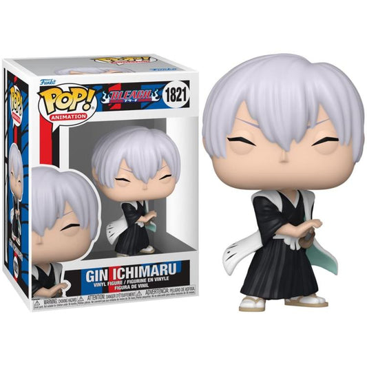 Funko Pop ! Animation - Bleach (1821) Gin Ichimaru Vinyl Figure 9Cm Statuetta