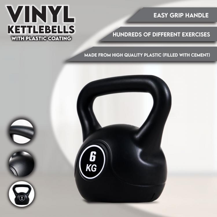 Kettlebell Manubrio Peso Pesi Pvc Ghisa Ghiria Palestra Crossfit Fitness Mma 6Kg