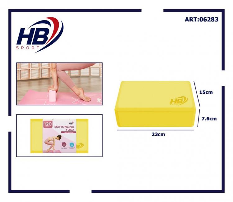 Mattoncino Yoga Schiuma Blocchi Per Esercizio Fitness Pilates Mattonella |Giallo