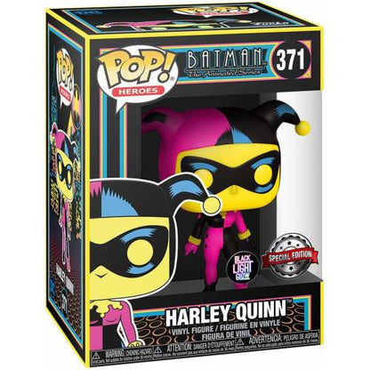 Funko Pop ! Dc Comics Black Light : Harley Quinn (371) Glow Vinyl Figure Batman