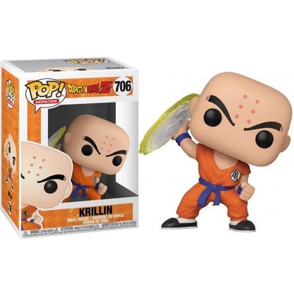 Funko Pop ! Dragon Ball Z - (706) Krillin W/ Destructo Disc Figure Vinyl 9Cm Dbz