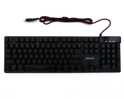 Tastiera Retroilluminata Gaming Computer Pc Led Usb Meccanica Keyboard Gioco 801