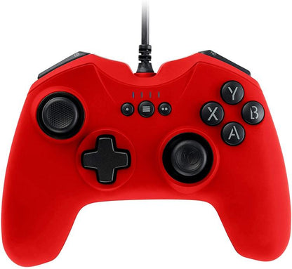 Nacon Pc Controller Gaming Gc-100 Rosso Windows Pad 6 Pulsanti Computer