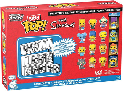 Funko Bitty Pop! The Simpson (4 Pack) w/ Bitty Display Chase Edition - Mini Vinyl Figure 2cm