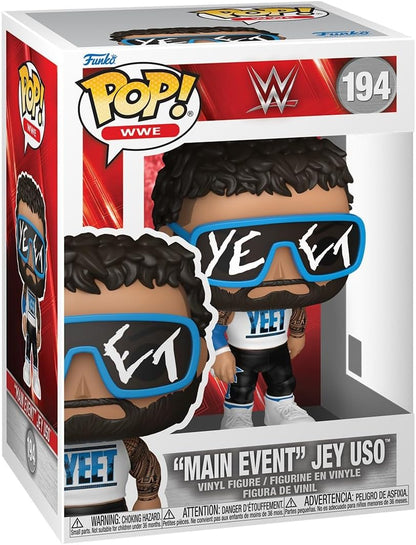 Funko Pop! WWE: Wrestling (194) "Main Event" Jey Uso - Vinyl Figure 9cm