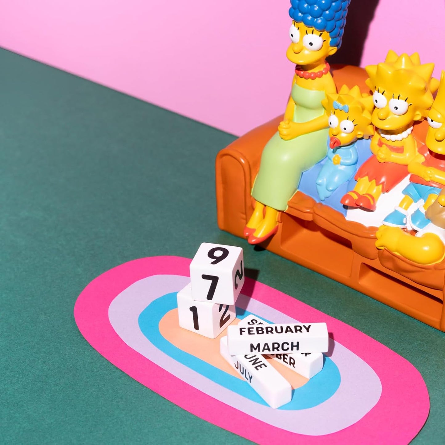The Simpson Calendario 3D Perpetuo Da Tavolo Figure PVC Simpsons 16cm