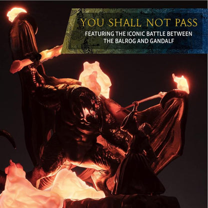 Il Signore Degli Anelli - Lampada The Balrog Vs Gandalf 41Cm Paladone Led Light