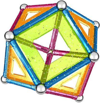 Geomag Glitter Color 44 Palline Barrette Magnetiche Multicolor Gioco Costruzione