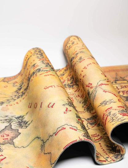 Desk Mat XXL Il Signore degli Anelli Mappa Terra di Mezzo Tastiera E Mouse Pad Pc