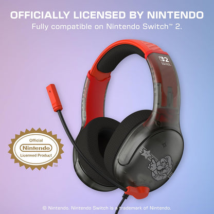 Turtle Beach - Cuffie Super Mario Nintendo Switch 2 e PC Wired Headset NSW2 Gaming