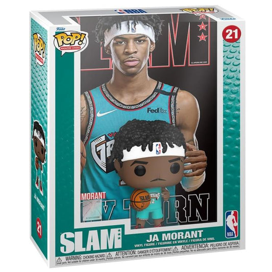 Funko Pop ! Basketball Magazine Cover Slam Nba (21) Ja Morant Memphis Grizzlies
