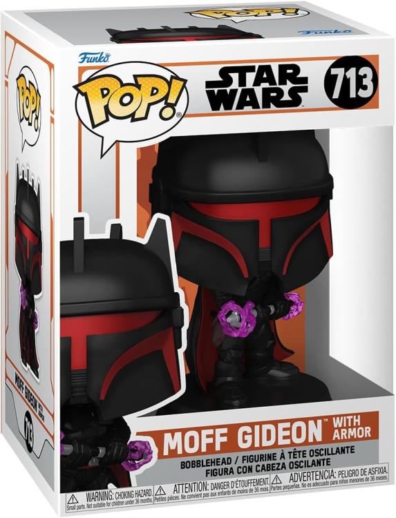 Funko Pop ! Star Wars - (713) Moff Gideon With Armor Vinyl Figure 9Cm Statuetta