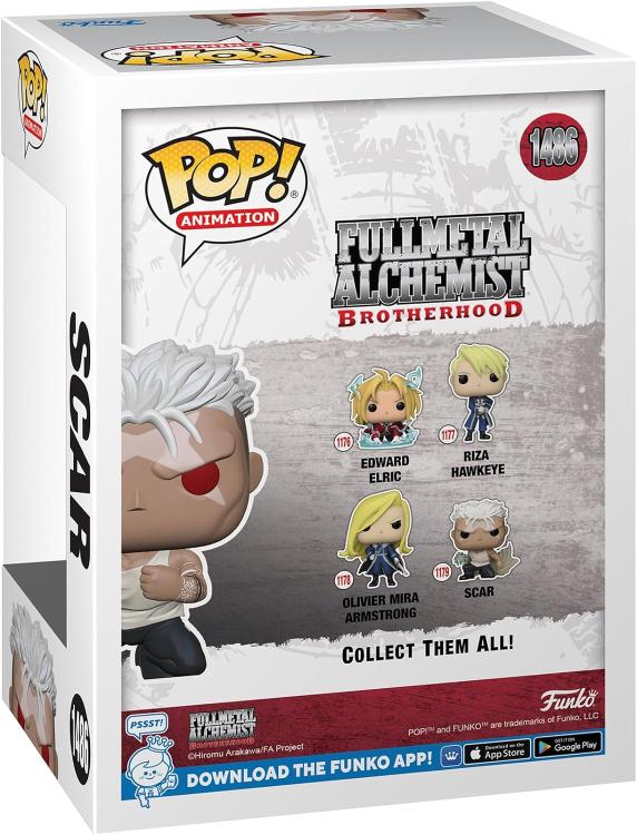 Funko Pop ! Animation Fullmetal Alchemist Brotherhood - (1486) - Scar Gitd Glow