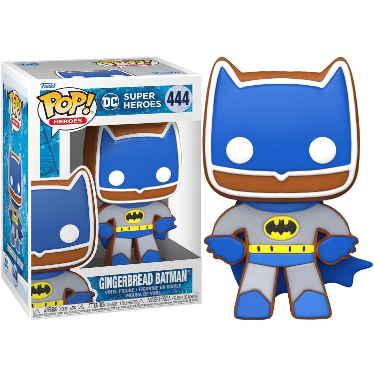 Funko Pop ! Heroes - Dc (444) Gingerbread Batman Vinyl Figure 9Cm Statuetta