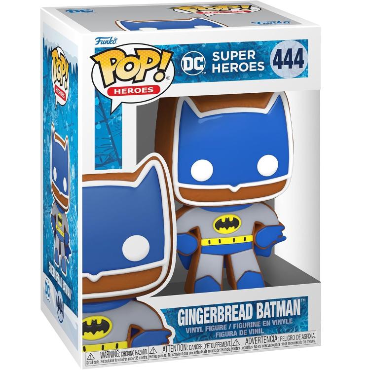 Funko Pop ! Heroes - Dc (444) Gingerbread Batman Vinyl Figure 9Cm Statuetta