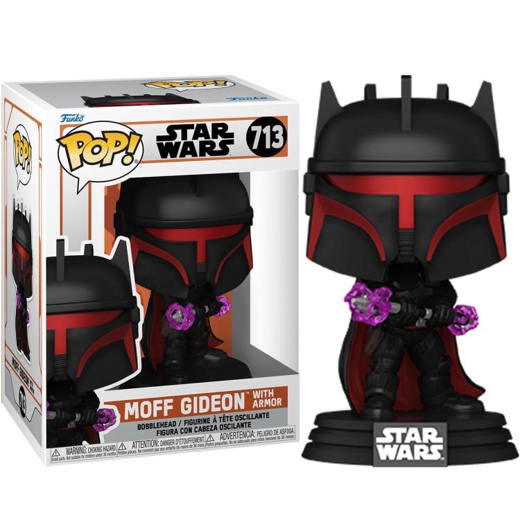 Funko Pop ! Star Wars - (713) Moff Gideon With Armor Vinyl Figure 9Cm Statuetta