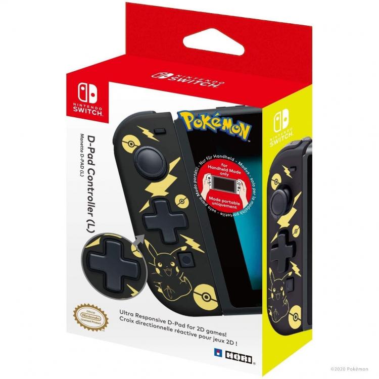 Hori Joy-Con D-Pad Pikachu Black&Gold Edition Pokémon Controller Nintendo Switch