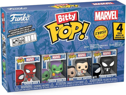Funko Bitty Pop! Marvel Spiderman 4 Pack Spiderman Limited Chase