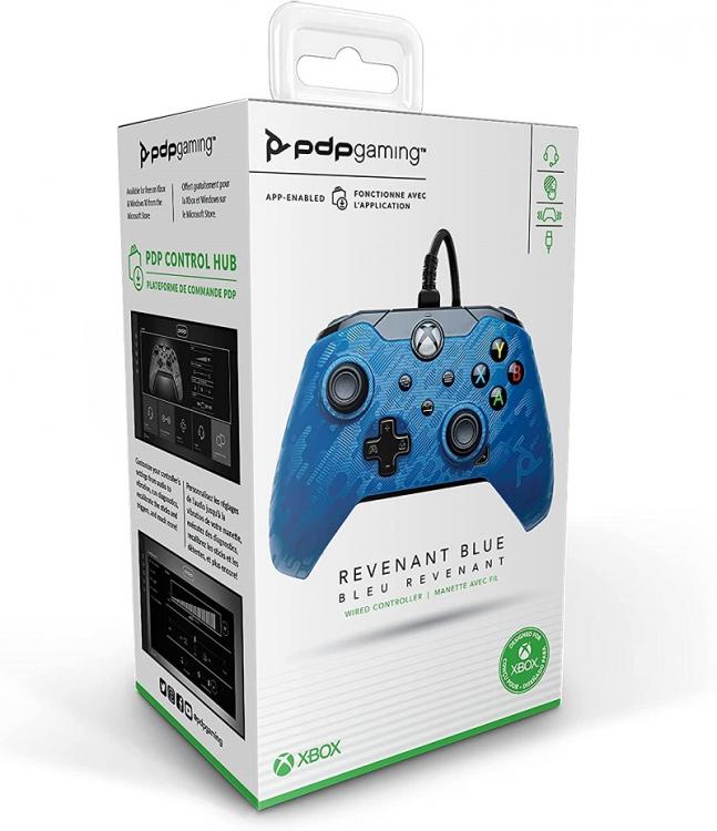 CONTROLLER PDP XBOX SERIES X / XBOX ONE UFFICIALE PAD WIRED JOYPAD BLUE CAMO