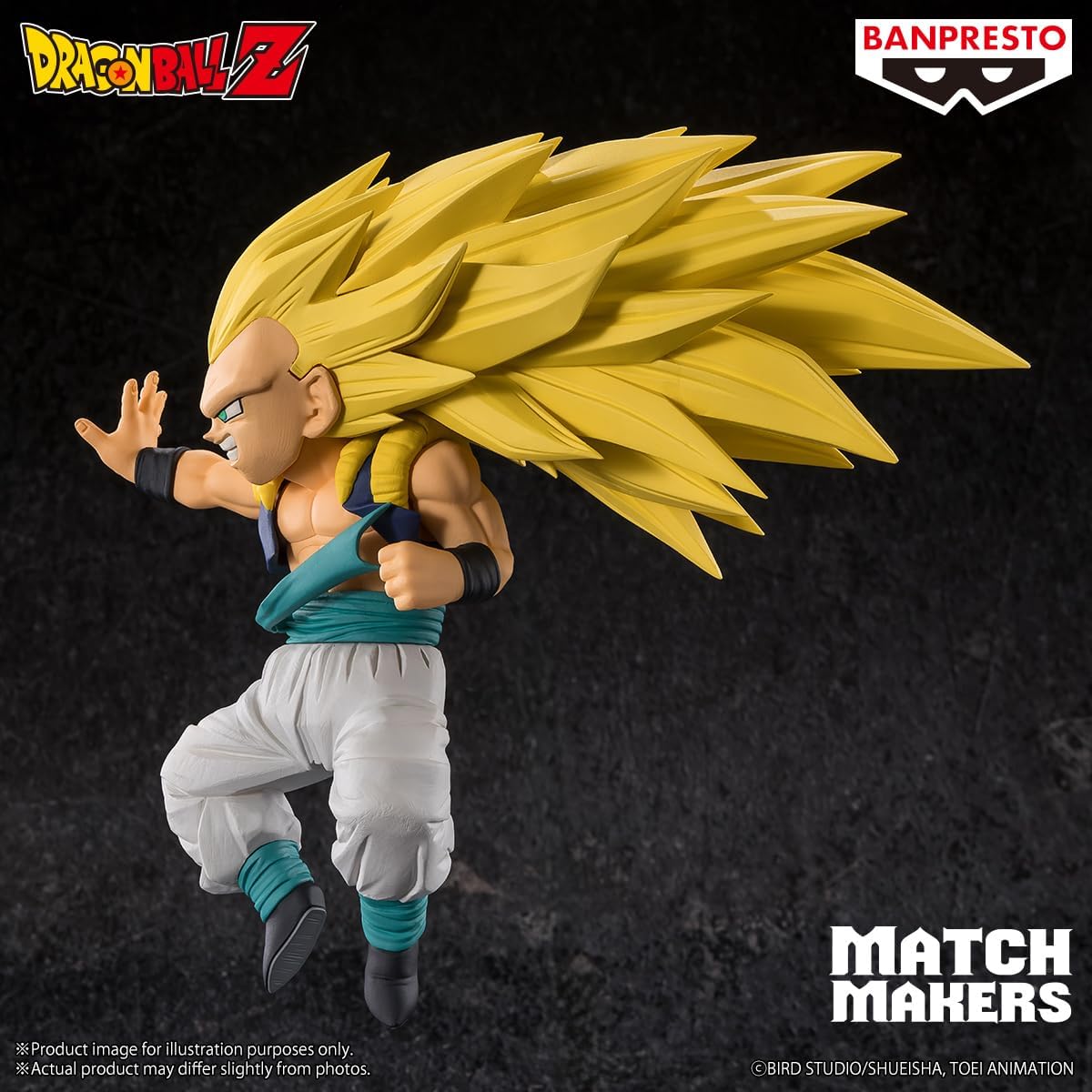 Bandai Banpresto Dragon Ball Z: Gotenks Super Saiyan 3 Statua Da Collezione - Match Makers Figure 11cm PVC