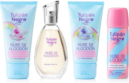 Tulipan Negro Nuvole Di Cotone Confezione Profumo Bagnoschiuma Deo Crema Corpo
