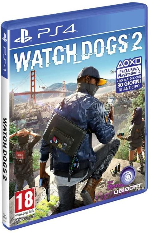 Watch Dogs 2 Ps4 Gioco Italiano Playstation 4 Videogioco Pal Ita Copertina Ita
